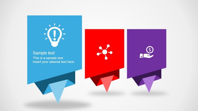Flat Origami Designs for PowerPoint
