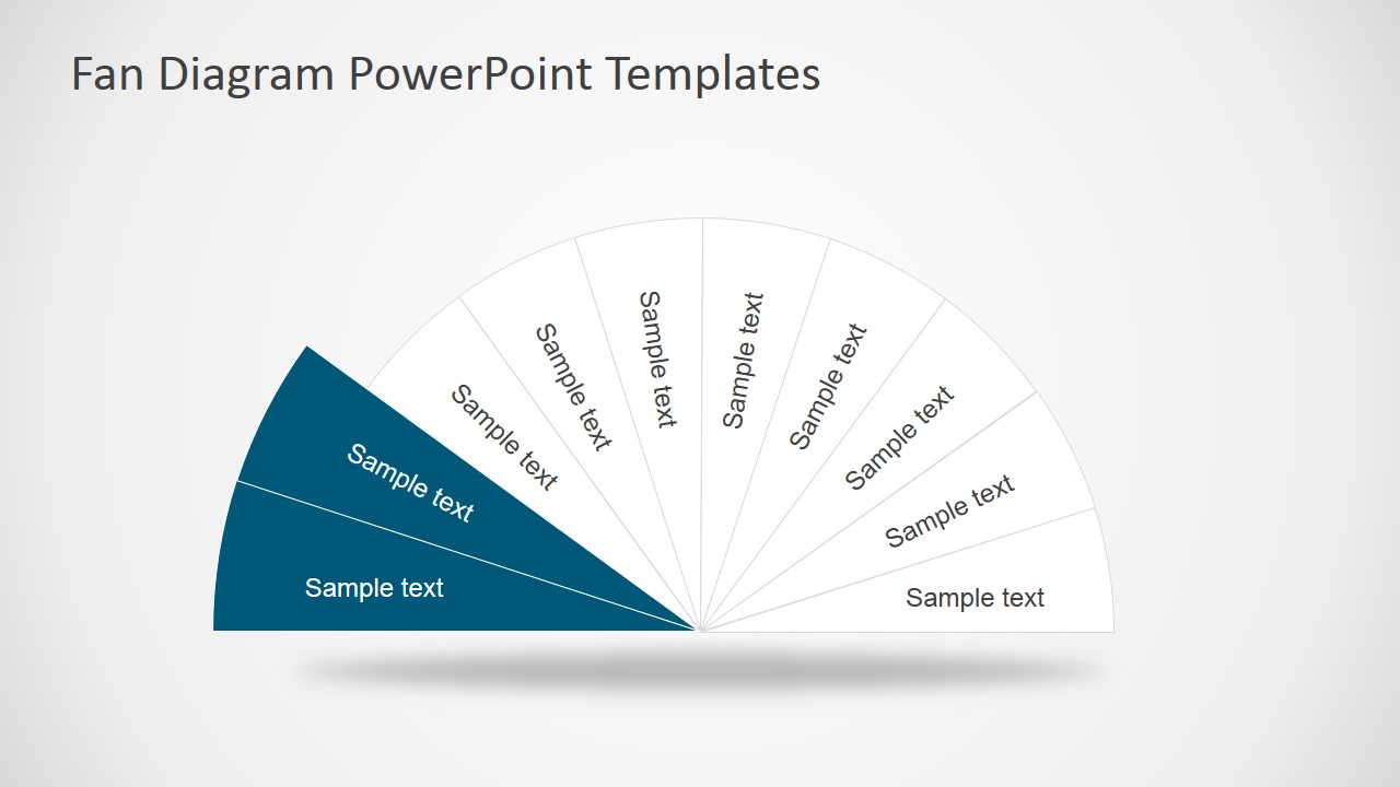 Fan Diagram Design for PowerPoint SlideModel