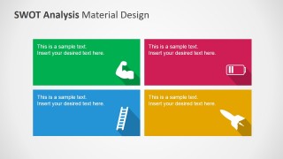 PowerPoint SWOT Analysis with PowerPoint Icons Metaphors