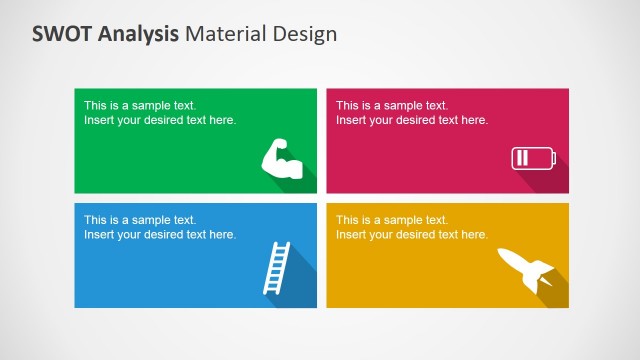 SWOT Analysis PowerPoint Template Clipart Metaphors