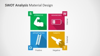 Gray SWOT Slide Design for PowerPoint