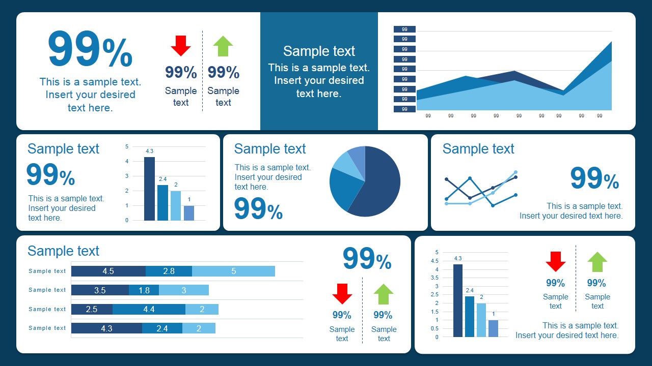 Blue Scorecard Dashboard Design