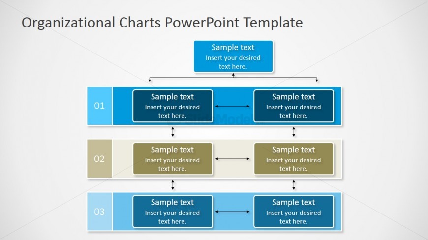 PPT Matrixed Org Chart Diagram