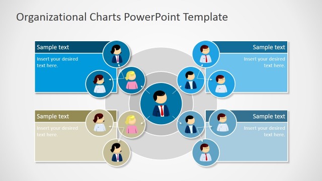 Circular Organizational Chart for PowerPoint
