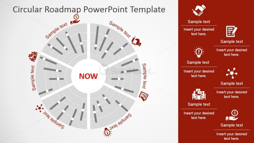 PowerPoint Timeline Circular Design