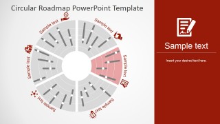 Timeline Design in Circular Diagram