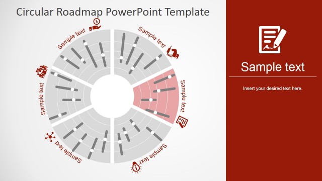 PowerPoint Slide Circular Timeline