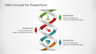 Colorful DNA Illustration for Slides