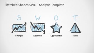 PPT SWOT Analysis Template Crated with Sketch