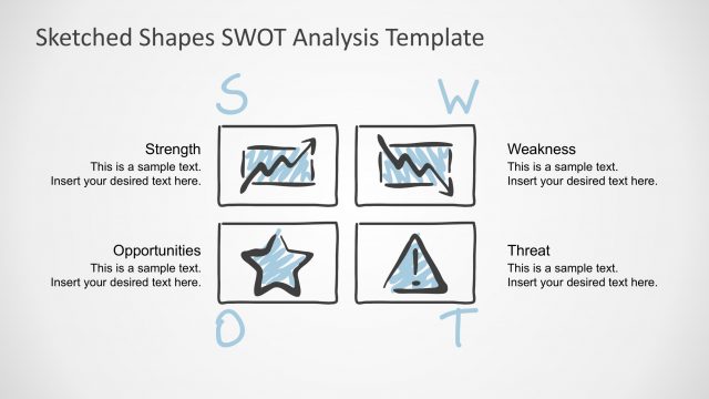 Sketched TOWS Analysis PowerPoint Template