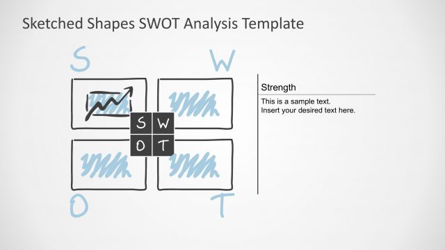 SWOT PPT Template Sketched Design