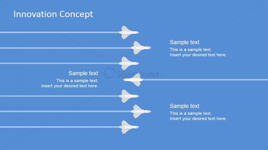 PowerPoint Shapes Air Formation Stunt