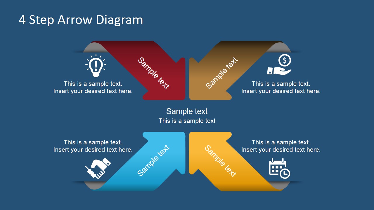 4 Step Arrows Diagra