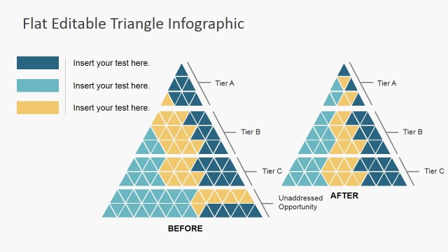 PowerPoint Shapes Triangle Elements Chart for Infographics