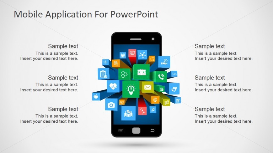 PowerPoint Mobile Apps Clipart and Shapes