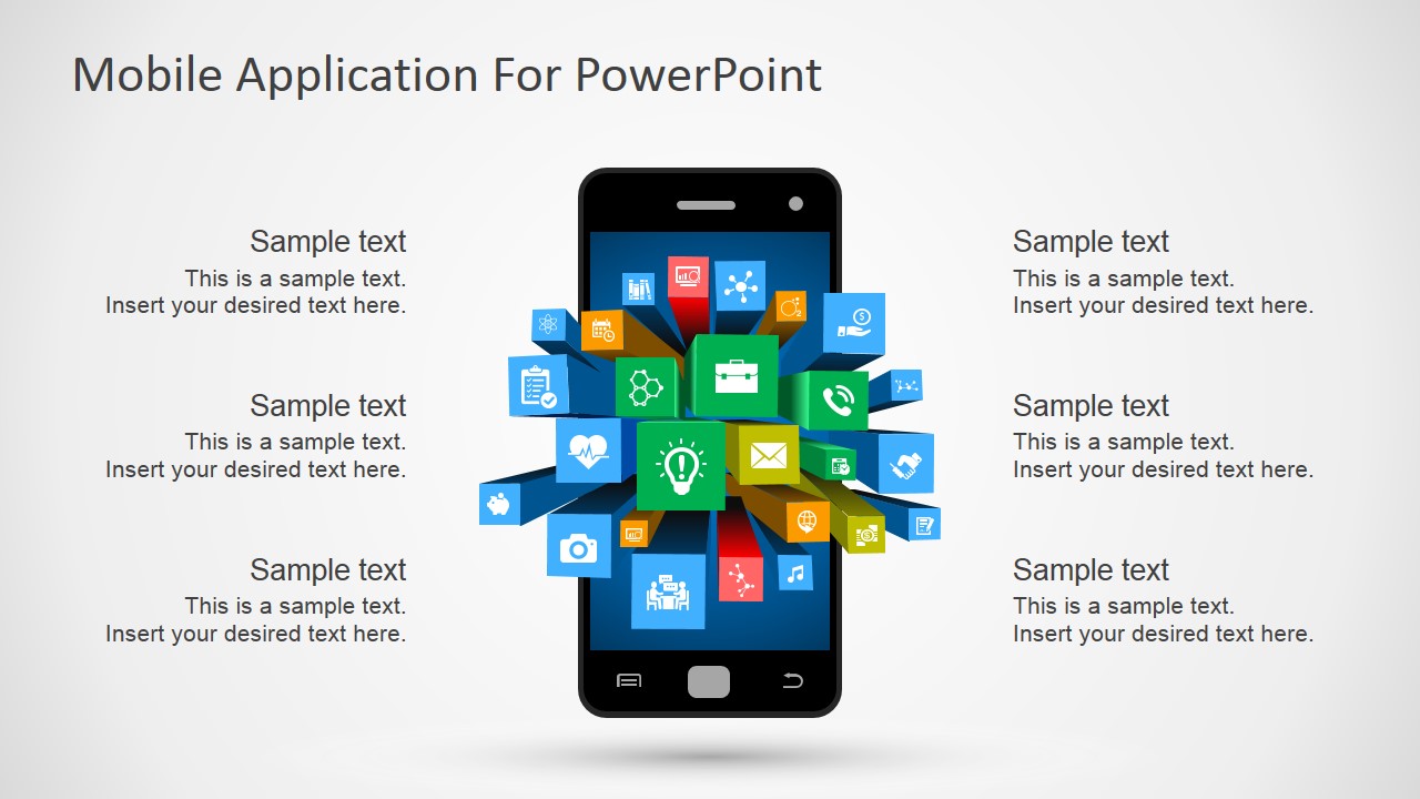 PowerPoint Mobile Apps Clipart and Shapes