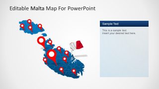 Location of Cities in Malta