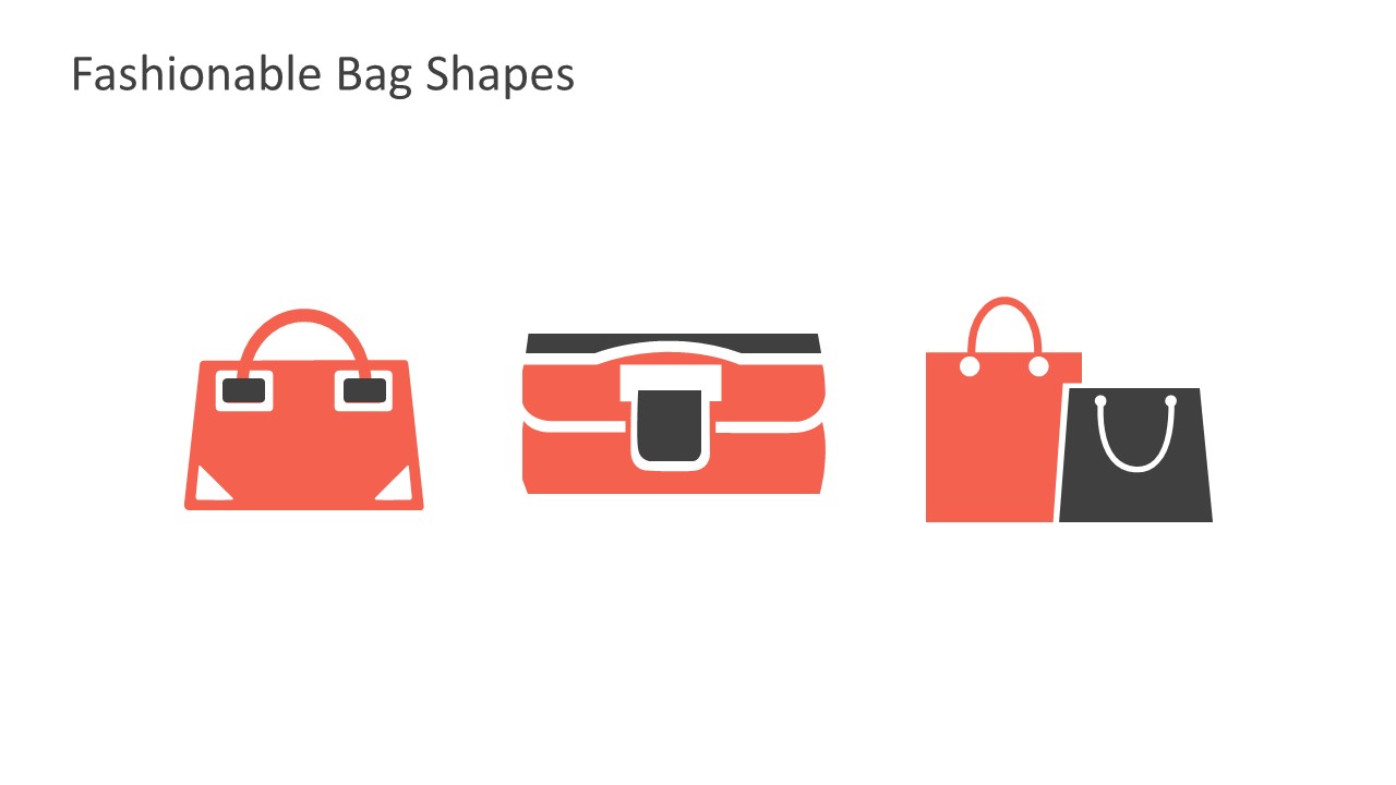 Enhance PowerPoint Templates With Fashionable Bags Shapes 