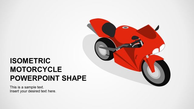 Isometric Motorcycles PowerPoint Shapes