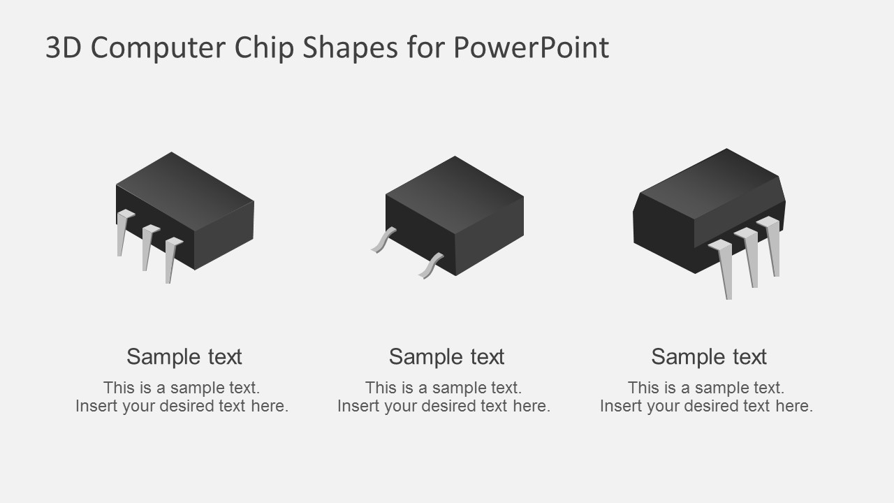 CPU Chip Shapes for Powerpoint
