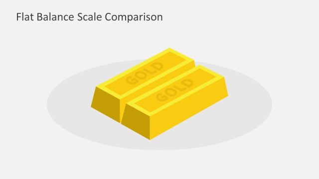 Gold Bar PowerPoint Illustration