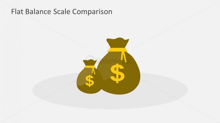 Money Bags Shapes for PowerPoint Slide Design