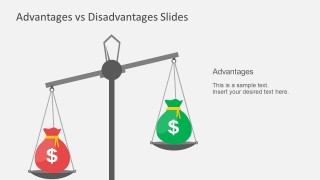 PowerPoint Templates Advantage Disadvantage Scale Balance