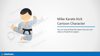 Mike Karate Kick PowerPoint Clipart
