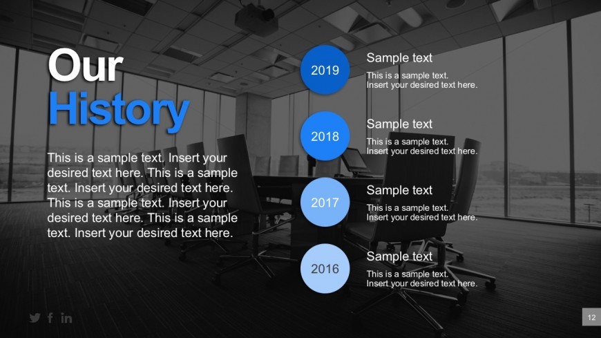 Annual report production timeline powerpoint 