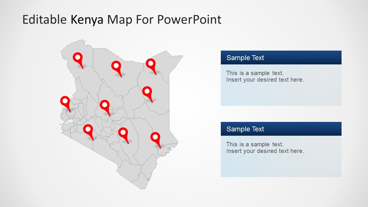 Kenya Map Editable Map Of Kenya For Powerpoint Downlo - vrogue.co