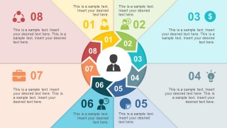 8 Stages Origami Effect PowerPoint Diagrams