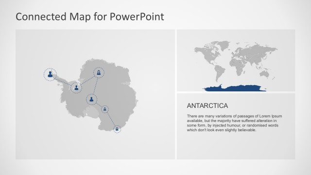 PowerPoint Antarctic Region Map Illustration Templates