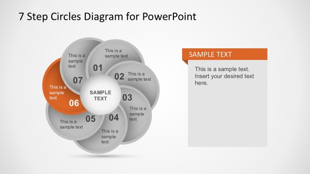 7 Stages Circular Chart Diagram PowerPoitn Templates