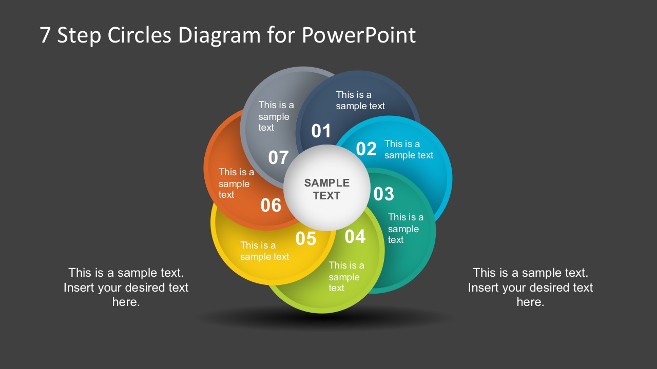 Steps Circles Powerpoint Diagram