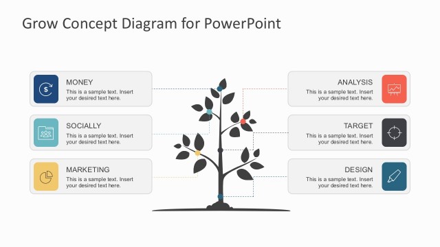 Business Growth Strategy Diagrams PowerPoint Template