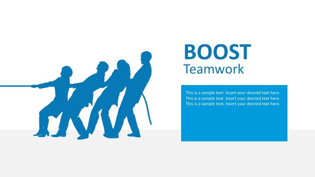 Team Pulling Rope PowerPoint Graphics