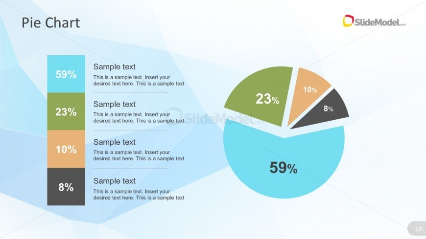 Circular Percentage Chart PowerPoint Graphics