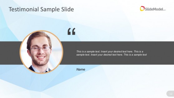 Testimonial PowerPoint Slide Template