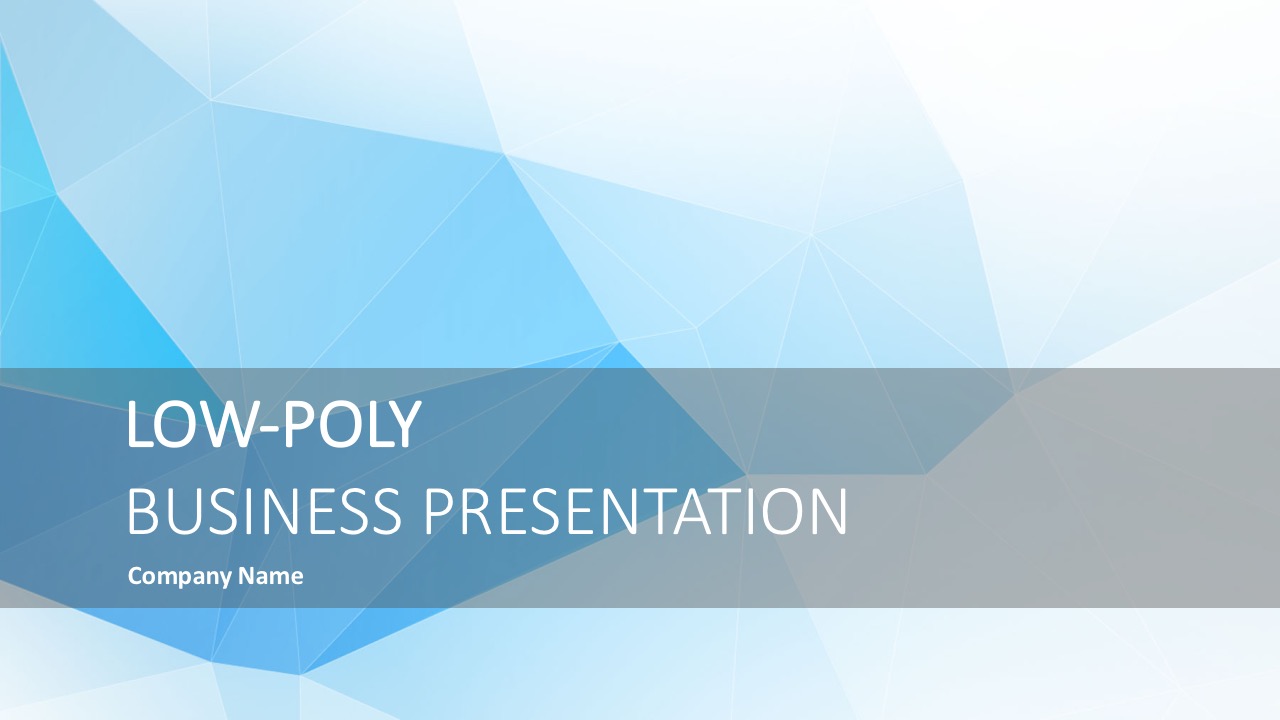 Low Poly Business Template