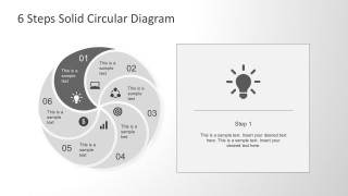 Flat Ligh Bulb Design For PowerPoint