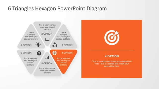Coloured Hexagonal Process Flow Diagram For Business