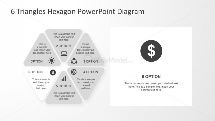 Business Steps Process Hexagonal Infographics