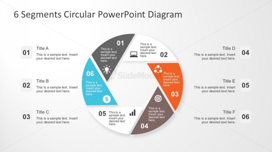 Circular Chart Template For PowerPoint