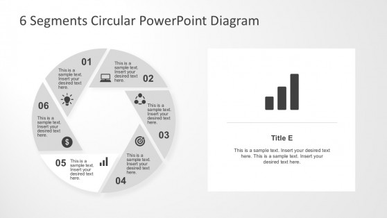 Colorful Round Polyhedron Diagram For PowerPoint