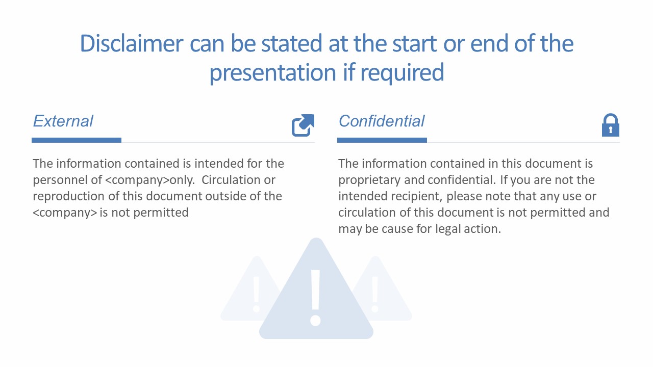 Disclaimer PowerPoint Templates Slides SlideModel