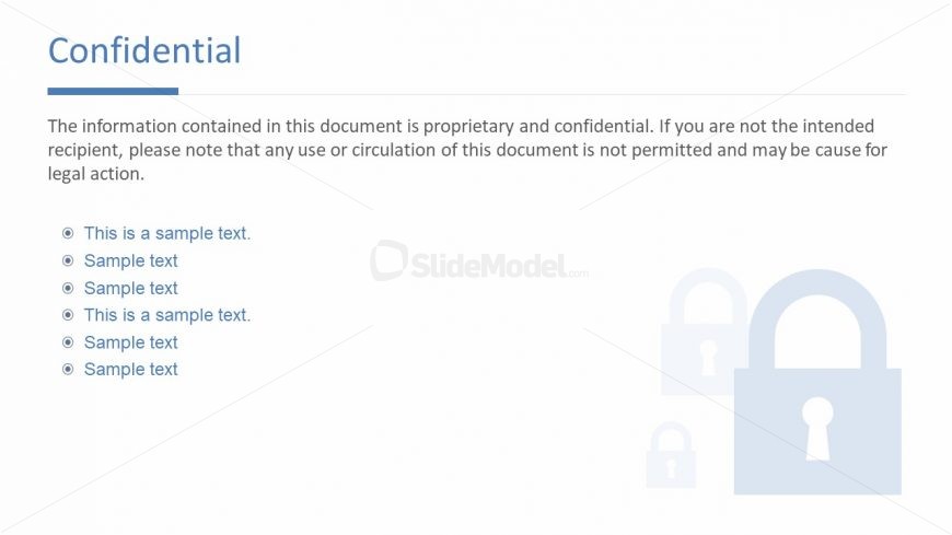 Confidential Lock Symbol Icon Slidemodel