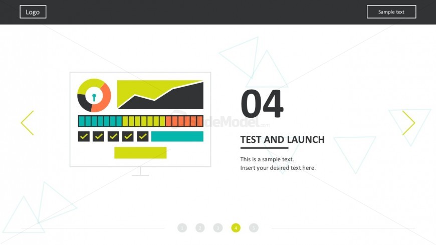 Web Startups Process Template For PowerPoint