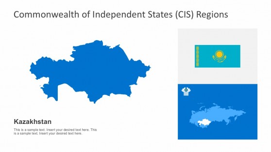 Map of Kazakhstan PowerPoint Presentation