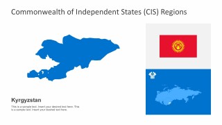 Kyrgyzstan Administrative CIS Maps PowerPoint