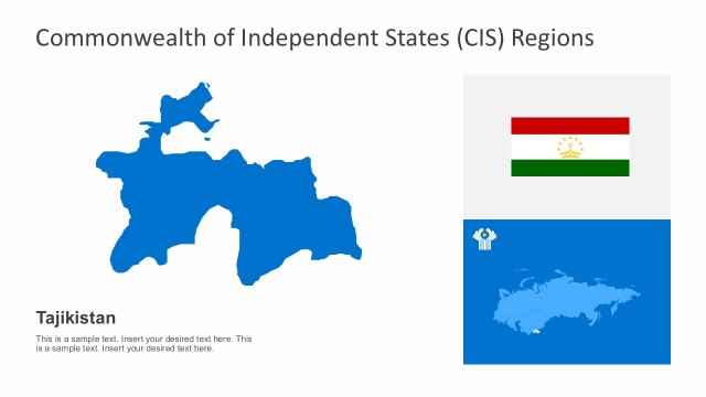 Tajikistan County Maps For Marketing Presentation